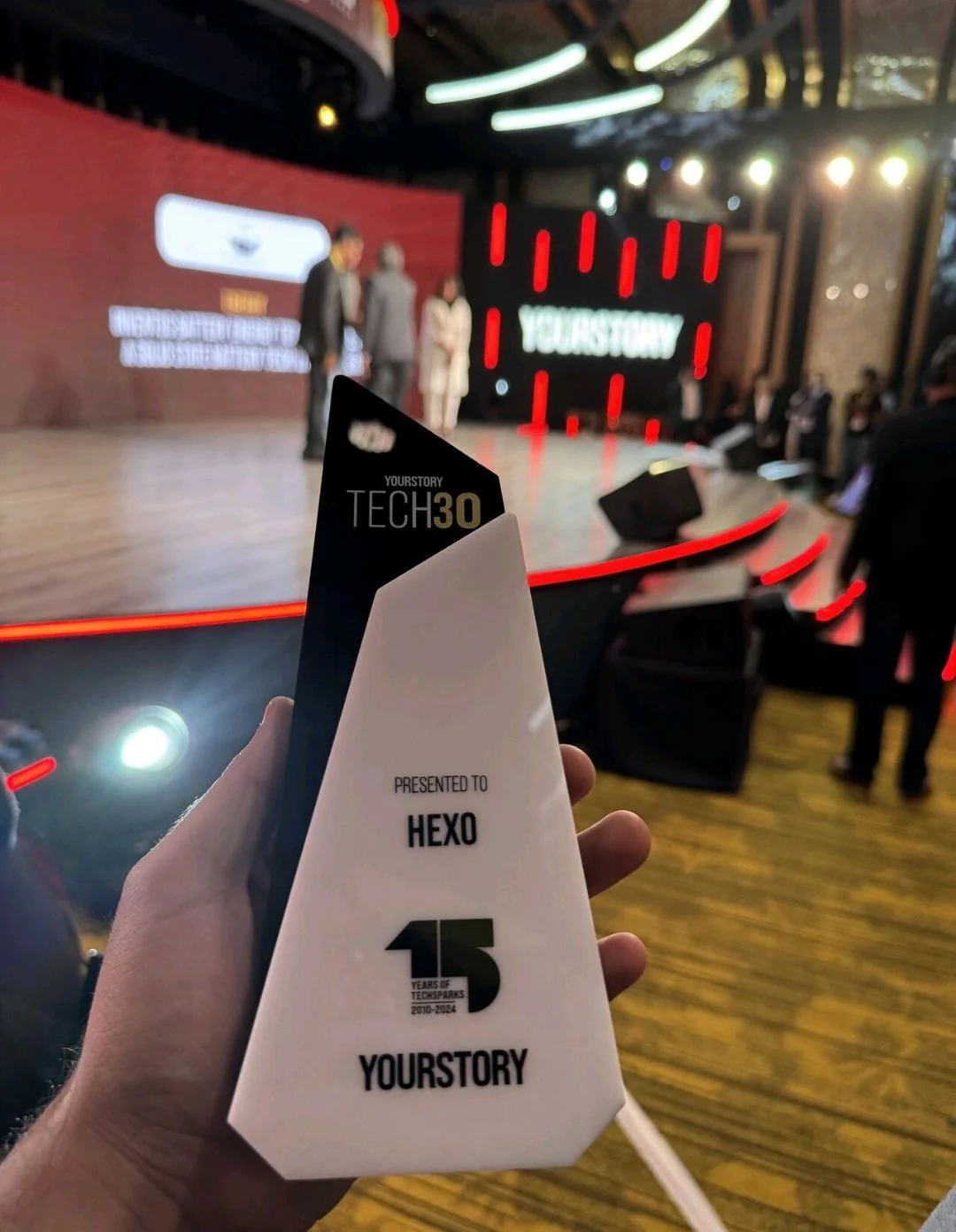 Tech30 award presented to Hexo
