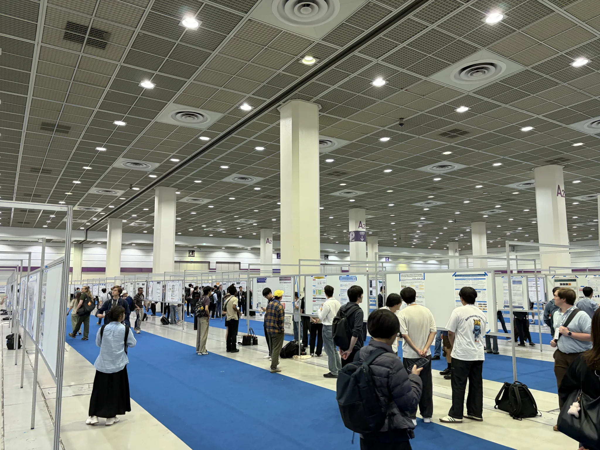 Full view of the ICML poster hall